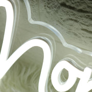 Non Lo So White Neon Sign