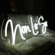 Non Lo So White Neon Sign