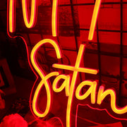 Not Today Satan Neon Sign