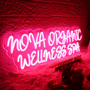 Nova Organic Wellness Spa Red Neon Sign