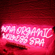 Nova Organic Wellness Spa Red Neon Sign