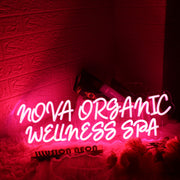 Nova Organic Wellness Spa Red Neon Sign