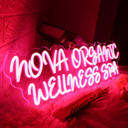 Nova Organic Wellness Spa Red Neon Sign