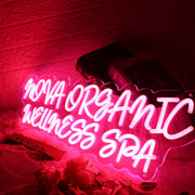 Nova Organic Wellness Spa Red Neon Sign