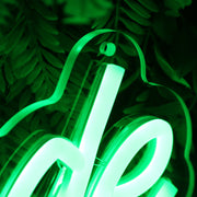 Noway Dude Green Neon Sign