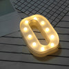 Steel Marquee Letter Number 0 Zero High-End Custom Zinc Metal Marquee Light Marquee Sign