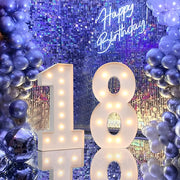 Steel Marquee Letter Number 18 Birthday Party High-End Custom Zinc Metal Marquee Light Marquee Sign