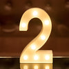 Steel Marquee Letter Number 2 Two Birthday Decor High-End Custom Zinc Metal Marquee Light Marquee Sign