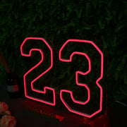 Number 23 Red Neon LED Sign