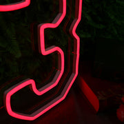 Number 23 Red Neon LED Sign