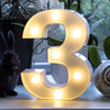 Steel Marquee Letter Number 3 Wedding Decor High-End Custom Zinc Metal Marquee Light Marquee Sign