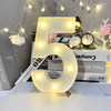 Steel Marquee Letter Number 5 Five White Room Decor High-End Custom Zinc Metal Marquee Light Marquee Sign