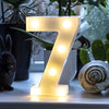 Steel Marquee Letter Number 7 Wedding Decor High-End Custom Zinc Metal Marquee Light Marquee Sign