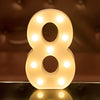 Steel Marquee Letter Number 8 Eight Home Decor High-End Custom Zinc Metal Marquee Light Marquee Sign