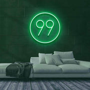 Number 99 Neon Sign