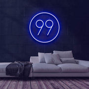 Number 99 Neon Sign