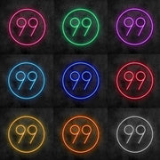 Number 99 Neon Sign