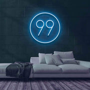 Number 99 Neon Sign