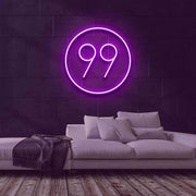 Number 99 Neon Sign