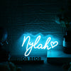 Nylah Blue Neon Sign