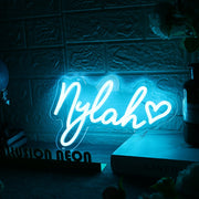 Nylah Blue Neon Sign