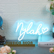 Nylah Blue Neon Sign