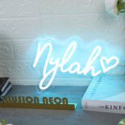 Nylah Blue Neon Sign