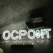 OCPOIT White Neon Sign