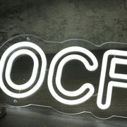 OCPOIT White Neon Sign