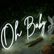 Oh Baby White Neon LED Sign