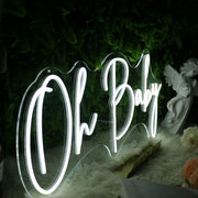 Oh Baby White Neon LED Sign