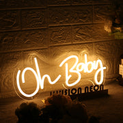 Oh Baby Yellow Custom Neon Sign