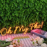 Oh My Pho Red Neon Sign