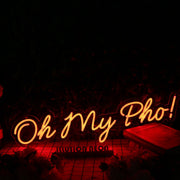 Oh My Pho Red Neon Sign