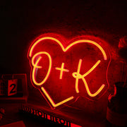 OK Heart Neon Sign