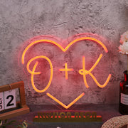 OK Heart Neon Sign