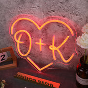 OK Heart Neon Sign