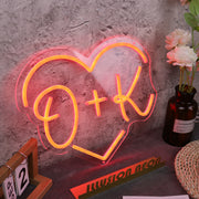 OK Heart Neon Sign