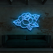 Old School Rose Neon Sign