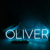 Oliver Blue Neon Sign