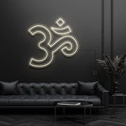 Om Hinduism Symbol Neon Sign