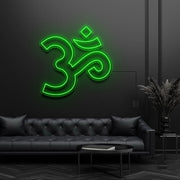 Om Hinduism Symbol Neon Sign