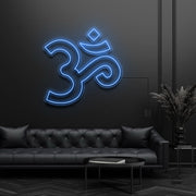 Om Hinduism Symbol Neon Sign