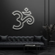 Om Hinduism Symbol Neon Sign