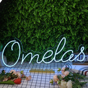 Omelas Blue Neon Sign