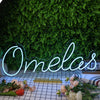 Omelas Blue Neon Sign