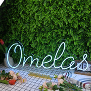 Omelas Blue Neon Sign