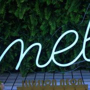 Omelas Blue Neon Sign