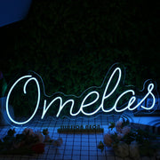 Omelas Blue Neon Sign