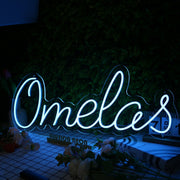 Omelas Blue Neon Sign